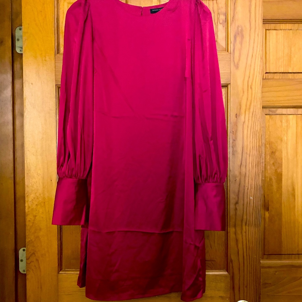 Banana Republic Raspberry Pink Shift Dress
